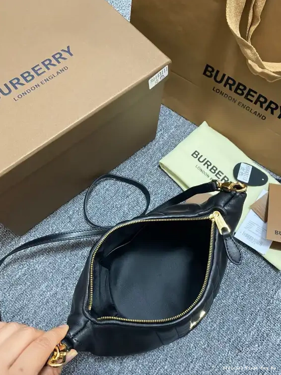 Official FirstBag Ru Crescent Lola Small Bag Quilted BURBERRY Lambskin 0518